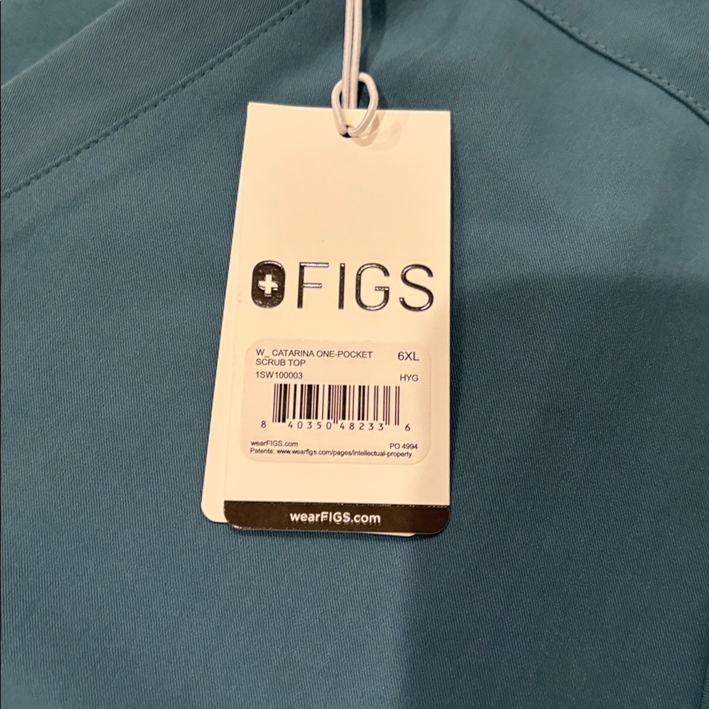 NEW Figs Womens Catarina One Pocket Scrub Top 6X - Picture 2 of 4